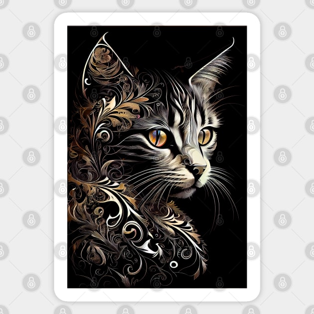 Cat Beauty #12 Sticker by MarkColeImaging